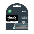 Wilkinson Sword rezerves galva Quattro Essential Precision Sensitiv e 4 gab.