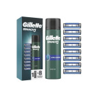 Rezerves galviņas &quot;Gillette Mach3&quot; 8 gab. + &quot;Extra Comfort&quot; skūšanās želeja (skūšanās želeja) 200 ml