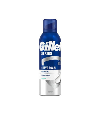 Gillette Revita l skūšanās putu sērija Sensitiv e Green Tea ("Revita lizing Shave Foam") 200 ml