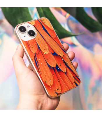 Gold Glam maciņš priekš Samsung Galaxy A05S Orange