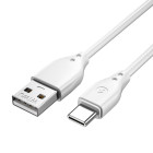 WIWU kabelis Pioneer Wi-C001 USB — USB-C 2.4A 1,0 m balts