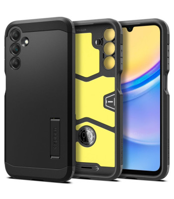 Spigen Rugged Armor maciņš priekš Samsung Galaxy A15 4G / 5G melns