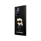 Karl Lagerfeld maciņš priekš Samsung Galaxy S24 Ultra KLHCS24LSNIKBCK melns HC SILICONE NFT IKONIK