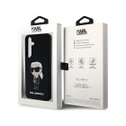 Karl Lagerfeld maciņš priekš Samsung Galaxy S24 KLHCS24SSNIKBCK melns HC SILICONE NFT IKONIK