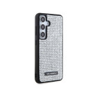 Karl Lagerfeld maciņš priekš Samsung Galaxy S24 KLHCS24SHDSPRS sudraba HC RHINESTONE LOGO METAL PLATE