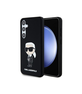 Karl Lagerfeld maciņš priekš Samsung Galaxy S24 Plus KLHCS24MSNIKBCK melns HC SILICONE NFT IKONIK