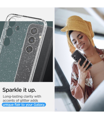 Spigen šķidro kristālu maciņš priekš Samsung Galaxy S24 glitter kristāla