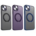 Mag Ring Rotējošais futrālis iPhone 14 Pro 6.1 tumši zils
