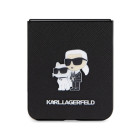Karl Lagerfeld futrālis Samsung Galaxy Z Flip 5 KLHCZF5SAKCNPK KARL HC SAFFIANO KC PIN BLACK