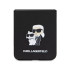 Karl Lagerfeld futrālis Samsung Galaxy Z Flip 5 KLHCZF5SAKCNPK KARL HC SAFFIANO KC PIN BLACK