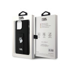 Karl Lagerfeld futrālis iPhone 13 Pro Max 6,7 KLHCP13XGSACHPK HC GRIPSTAND SAFFIANO CHOUPETTE PINS BLACK