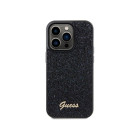 Guess maciņš iPhone 14 Pro 6.1 GUHCP14LPMSDGSK HC PU DISCO SCRIPT METAL BLACK