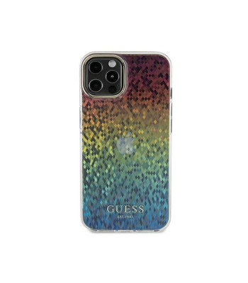 Guess maciņš priekš iPhone 12 / 12 Pro 6,1 GUHCP12MHDECMI HC IML FACETED MIRROR DISCO IRIDESCENT