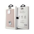 Karl Lagerfeld maciņš iPhone 15 Pro 6.1 KLHCP15LSMHCNPP rozā HC SILICONE C METAL PIN