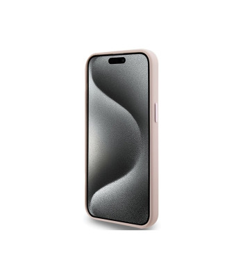 Karl Lagerfeld maciņš iPhone 15 Pro Max 6.7 KLHCP15XSMHCNPP rozā HC SILICONE C METAL PIN