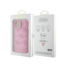 Guess maciņš iPhone 15 6.1 GUHCP15SP4EPMP rozā cietais korpuss Ādas 4G apzīmogots