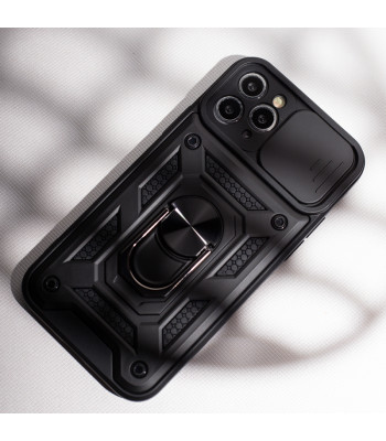 Defender Slide futrālis Xiaomi Redmi Note 9s / 9 Pro / 9 Pro Max, melns