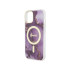 Guess maciņš iPhone 14 6.1 GUHMP14SHMTMRSU violetajam cietajam maciņam Golden Marble MagSafe