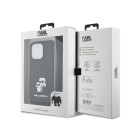 Karl Lagerfeld futrālis iPhone 13 Pro 6.1 KLHCP13LSAKCPSK melns HC Saffiano KC Metāla tapas Crossbody