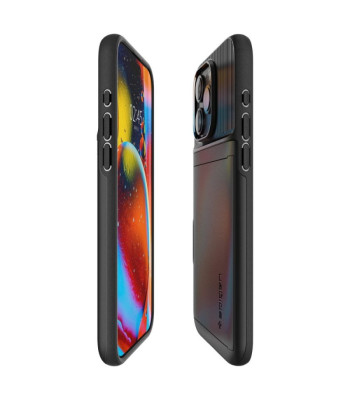 Spigen futrālis Slim Armor CS priekš iPhone 15 Pro Max 6.7 melns