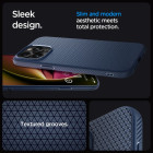 Spigen futrālis Liquid Air priekš iPhone 15 Pro Max 6.7 tumši zils