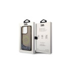 Karl Lagerfeld futrālis iPhone 14 Pro 6.1 KLHCP14LLCRSGRK melns cietais korpuss Liquid Glitter RSG