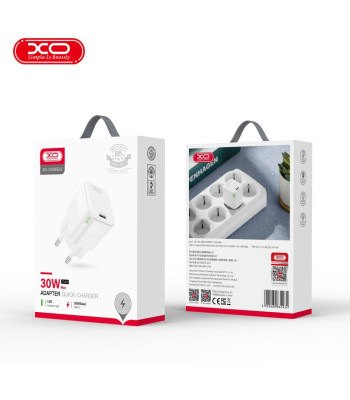 XO sienas lādētājs CE06 PD 30W 1x USB-C balts