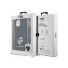 Karl Lagerfeld futrālis iPhone 15 Plus 6,7 KLHCP15MSAKCPSK melns HC Saffiano KC metāla tapas Crossbody