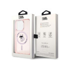 Karl Lagerfeld futrālis iPhone 15 Pro 6.1 KLHMP15XHFCCNOP rozā HC Magsafe IML C