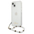Guess maciņš iPhone 13 Pro / 13 6.1 GUHCP13LKPSWH Caurspīdīgs cietais korpuss White Pearl