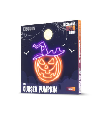 Neona PLEXI LED CURSED PUMPKIN oranža violeta NNE16 Neolia