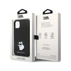 Karl Lagerfeld maciņš iPhone 11 KLHCN61SMHCNPK melns HC Silikona C Metāla Pin
