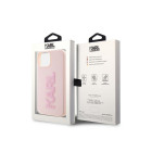 Karl Lagerfeld maciņš iPhone 15 Plus 6,7 KLHCP15M3DMBKCP rozā HC 3D Logo Glitter