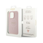 Guess maciņš iPhone 13 Pro 6.1 GUHMP13LPSAHMCP rozā Saffiano Magsafe
