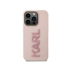 Karla Lagerfelda maciņš iPhone 15 Pro 6.1 KLHCP15L3DMBKCP rozā HC 3D Logo Glitter
