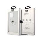 Karl Lagerfeld maciņš iPhone 15 Pro Max 6.7 KLHMP15XHGKCNOT caurspīdīgs HC Magsafe IML KC Glitter