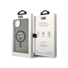 Karl Lagerfeld futrālis iPhone 15 Plus 6,7 KLHMP15MHFCKNOK melns HC Magsafe IML Ikonik