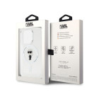 Karl Lagerfeld futrālis iPhone 15 Pro 6.1 KLHMP15LHFCKNOT caurspīdīgs HC Magsafe IML Ikonik