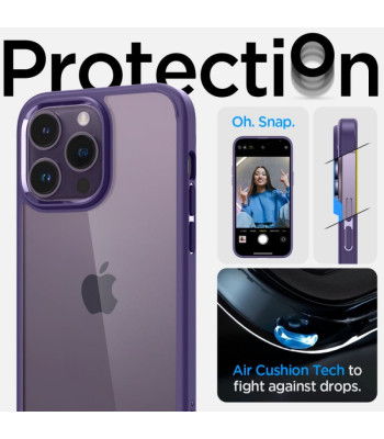 Spigen futrālis Ultra Hybrid iPhone 14 Pro Max 6.7 tumši violets