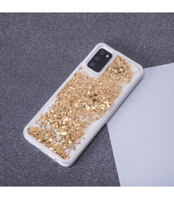 Liquid Sparkle TPU maciņš priekš Xiaomi Redmi Note 12 Pro Plus zelta