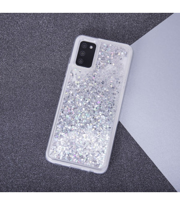 Liquid Sparkle TPU futrālis Xiaomi Redmi Note 12 5G (Global) / Poco X5 — sudrabs