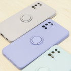 iPhone 7 Plus / 8 Plus maciņš ar pirkstu klipšiem, purpursarkanā krāsā