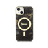 Guess futrālis iPhone 14 6.1 GUHMP14SHTMRSK melns cietais korpuss Magsafe IML Golden Marble