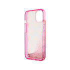 Guess korpuss iPhone 14 6.1 GUHCP14SLC4PSGP rozā cietais korpuss Liquid Glitter 4G caurspīdīgs