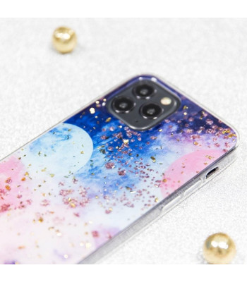 Zelta Glam futrālis Xiaomi Redmi Note 12 Pro Plus galactic