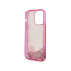 Guess korpuss iPhone 14 Pro 6.1 GUHCP14LLC4PSGP rozā cietais korpuss Liquid Glitter 4G caurspīdīgs