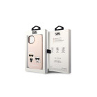 Karl Lagerfeld korpuss iPhone 14 Plus 6,7 KLHMP14MSSKCI gaiši rozā HC Magsafe šķidrais silikons Karl - Choupette