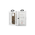 Guess korpuss IPhone 13 Pro 6.1 GUHCP13LHSLEOW cietais korpuss Brown Leopard Electro Stripe