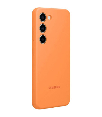 Samsung korpuss Silikona vāciņš priekš Samsung Galaxy S23 oranžs