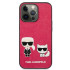 Karl Lagerfeld futrālis iPhone 13 Pro Max 6.7 KLHCP13XPCUSKCP fusia cietais korpuss Iconic Karl - Choupette